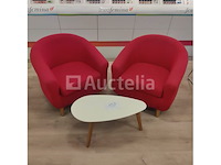 Ontvangstruimte: 2 fauteuils en salontafel - afbeelding 4 van  4