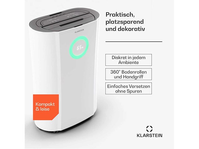 Ontvochtiger - dryfy pro 20 compressie 20l/dag 20-30m² - afbeelding 2 van  6