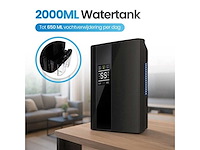 Ontvochtiger & luchtreiniger 2-in-1 – stil & energiezuinig (90w) – 2000ml watertank, uv-lamp, hygrometer & afstandsbediening – voor badkamer, slaapkamer & keuken - afbeelding 2 van  6