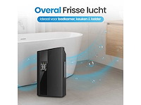 Ontvochtiger & luchtreiniger 2-in-1 – stil & energiezuinig (90w) – 2000ml watertank, uv-lamp, hygrometer & afstandsbediening – voor badkamer, slaapkamer & keuken - afbeelding 4 van  6