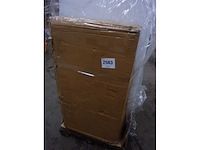 Ontwerpbureau volledig gemaakt van melamine met een eikenhouten afwerking - afbeelding 10 van  10