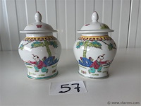 Oosterse dekselpotten. 2 stuks - afbeelding 2 van  3