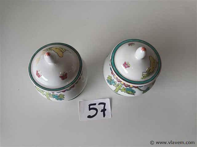Oosterse dekselpotten. 2 stuks - afbeelding 3 van  3