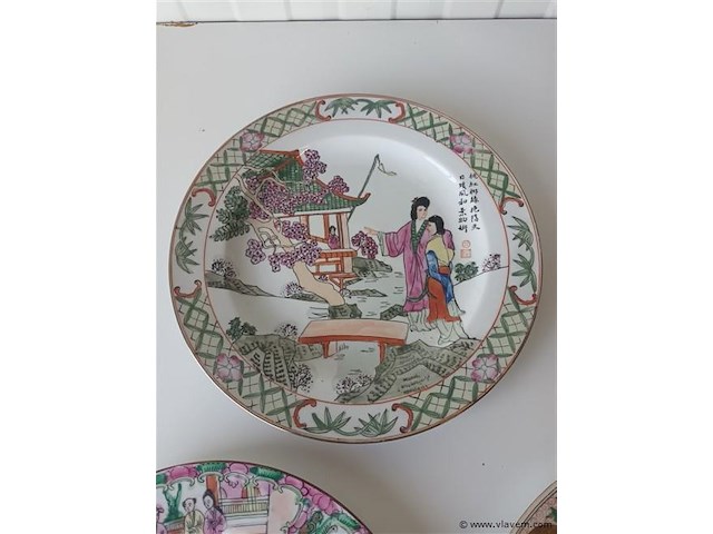 Oosterse sierborden. 3 stuks - afbeelding 6 van  7