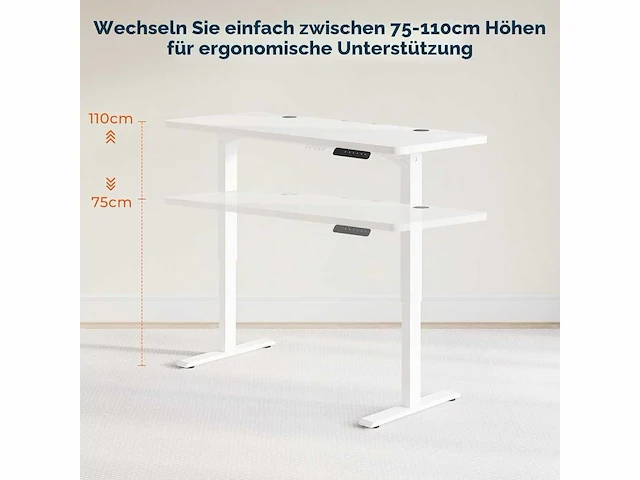 Op hoogte verstelbaar bureau met een blad van 120 x 60 cm - afbeelding 3 van  5