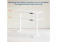 Op hoogte verstelbaar bureau met een blad van 120 x 60 cm - afbeelding 3 van  5