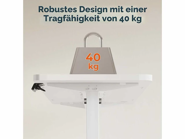Op hoogte verstelbaar bureau met een blad van 120 x 60 cm - afbeelding 4 van  5