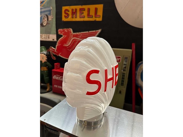 Opaline glazen schelpbol 44 cm - overige woonaccessoires - afbeelding 4 van  7