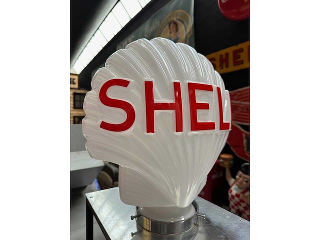 Opaline glazen schelpbol 44 cm - overige woonaccessoires - afbeelding 6 van  7