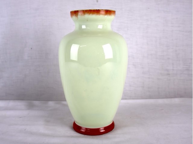 Opaline vaas handgeschilderd - afbeelding 7 van  7