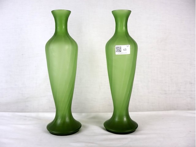 Opaline vaas (x2) - afbeelding 1 van  6