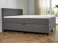 Opbergboxspring serie bologna, afmeting 140 x 200, antraciet - afbeelding 6 van  8