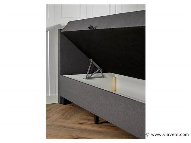 Opbergboxspring serie bologna, afmeting 140 x 200, antraciet - afbeelding 5 van  8