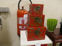 Opbergdozen met chinese tekens - afbeelding 2 van  2