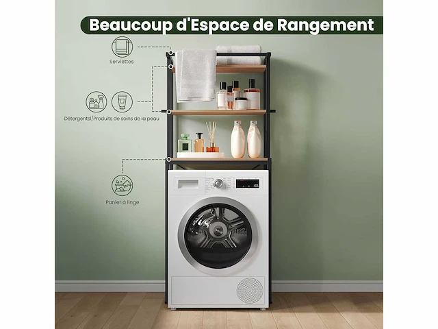 Opbergkast boven toilet of wasmachine - afbeelding 4 van  5