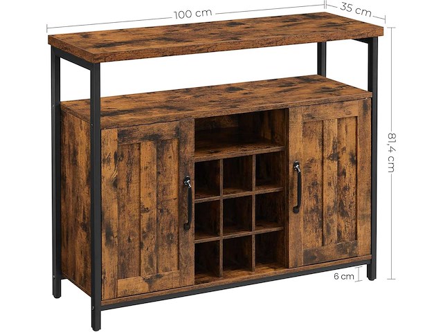 Opbergkast, dressoir, met fleshouder - afbeelding 4 van  6