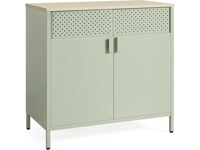 Opbergkast, dressoir, metalen, dubbele deur, magnetische sluiting - afbeelding 1 van  5