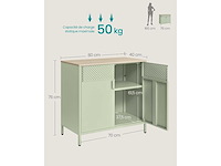 Opbergkast, dressoir, metalen, dubbele deur, magnetische sluiting - afbeelding 2 van  5