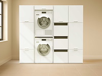 Opbergkast linea - 50x67x142cm - 2 deuren - wit - afbeelding 1 van  3