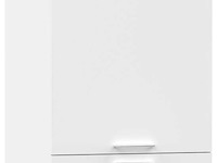 Opbergkast linea - 50x67x142cm - 2 deuren - wit - afbeelding 2 van  3
