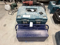 Opbergkoffer get. makita inhoudende grote partij spanriemen