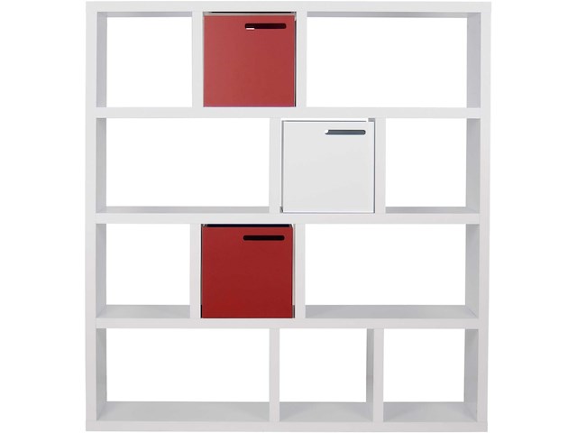 Opbergrek berkeley 150 cm 4 niveaus - wit - afbeelding 5 van  7