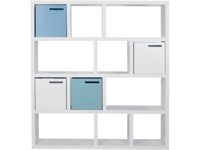 Opbergrek berkeley 150 cm 4 niveaus - wit - afbeelding 7 van  7