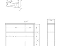 Opbergrek dali laag - beton - afbeelding 4 van  4