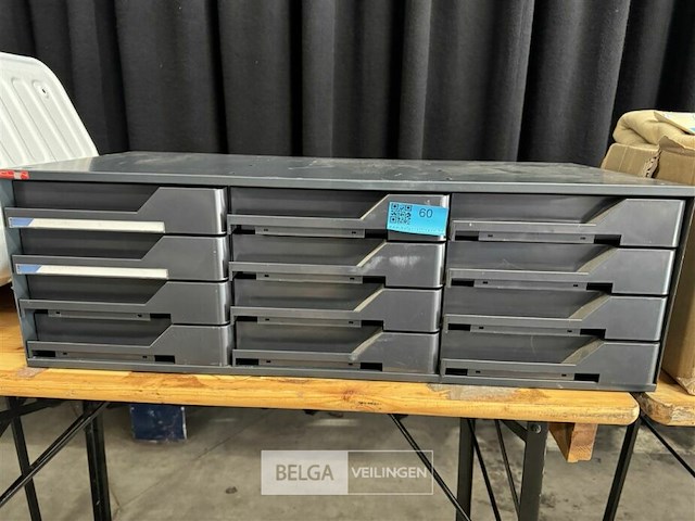 Opbergrekje met 12 schuiven - afbeelding 1 van  2