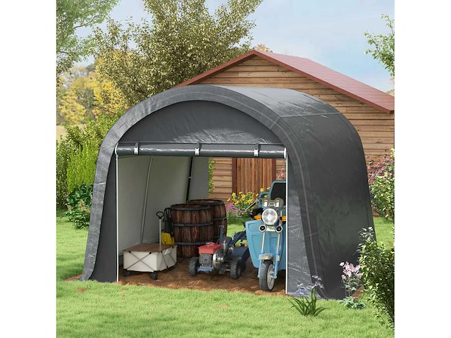 Opbergtent voor de tuin, stevig stalen frame - afbeelding 6 van  8