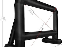 Opblaasbaar projectiescherm diagonaal 494cm (16feet) - afbeelding 2 van  3