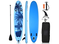 Opblaasbaar sup paddle board met tas en verstelbare peddel voor volwassenen - afbeelding 4 van  7