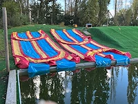 Opblaasbare dubbele glijbanen - afbeelding 3 van  7