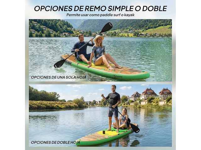 Opblaasbare paddle board extra long 335 cm met zit, convertible paddle - afbeelding 5 van  5
