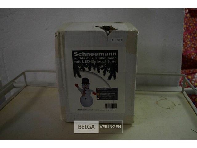 Opblaasbare sneeuwman - afbeelding 1 van  2