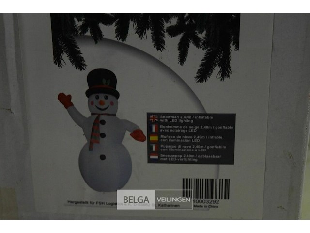 Opblaasbare sneeuwman - afbeelding 2 van  2