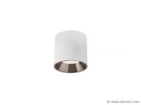 Opbouwarmatuur gu10 fitting. cilindrisch . wit / bruin (x10) - afbeelding 2 van  4