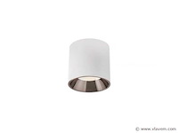 Opbouwarmatuur gu10 fitting– cilindrisch – wit / bruin (x10) - afbeelding 2 van  4