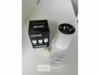 Opbouwarmatuur gu10 fitting– cilindrisch – wit / bruin (x10) - afbeelding 5 van  5