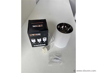 Opbouwarmatuur gu10 fitting. cilindrisch . wit / bruin (x20) - afbeelding 4 van  4