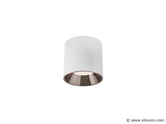 Opbouwarmatuur gu10 fitting– cilindrisch – wit / bruin (x20) - afbeelding 2 van  4