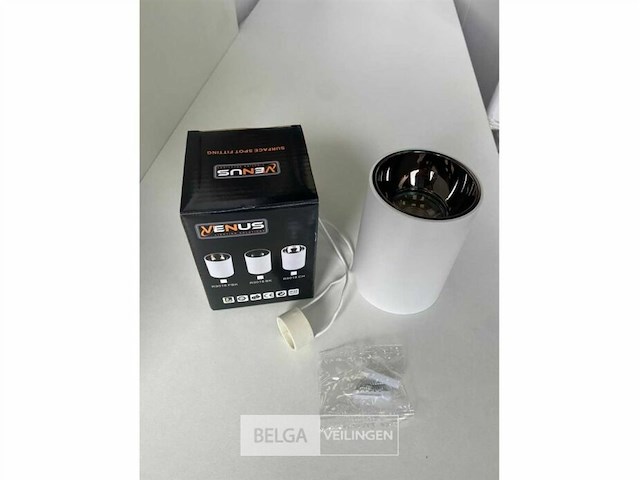 Opbouwarmatuur gu10 fitting– cilindrisch – wit / bruin (x20) - afbeelding 5 van  5