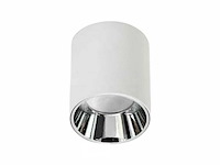 Opbouwarmatuur gu10 fitting– cilindrisch – wit / chroom (x20) - afbeelding 4 van  4