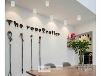 Opbouwarmatuur gu10 – kubus / vierkant – wit / chroom (x20) - afbeelding 2 van  4