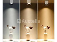 Opbouwarmatuurgu10 fitting - kubus / vierkant - wit / bruin (x10) - afbeelding 1 van  4