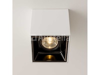 Opbouwarmatuurgu10 fitting - kubus / vierkant - wit / bruin (x10) - afbeelding 2 van  4