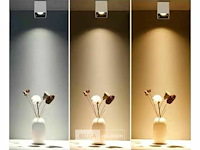 Opbouwarmatuurgu10 fitting – kubus / vierkant – wit / bruin (x10) - afbeelding 3 van  5