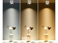 Opbouwarmatuurgu10 fitting – kubus / vierkant – wit / bruin (x10) - afbeelding 3 van  5