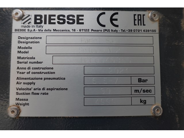 Opdeelzaag biesse - afbeelding 7 van  8