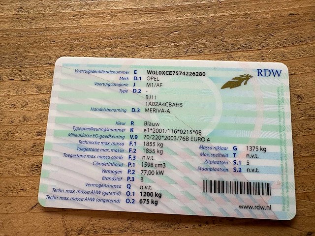 Opel - meriva - 1.6-16v temptation - car - 2007 - afbeelding 15 van  17